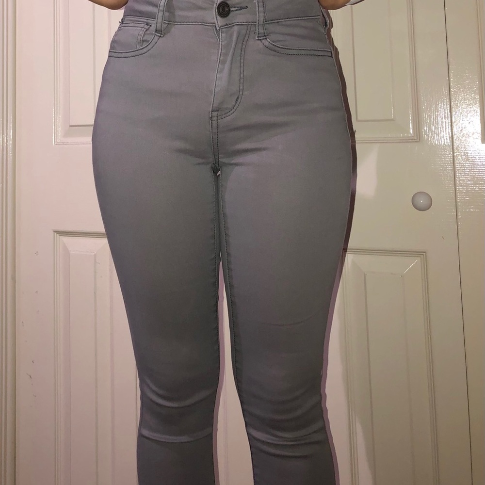 Gray jeans